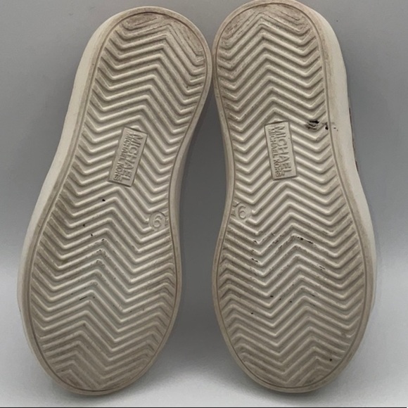 Michael Kors Tan and Cream Sneakers Low-Top Casual - Picture 4 of 8